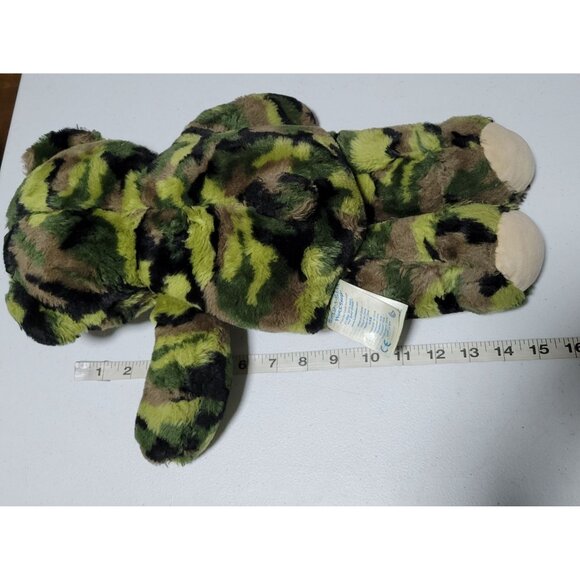 Build A Bear Camouflage Teddy 17 inch Camo Green Plush Stuffed Animal Toy BAB - Picture 4 of 4